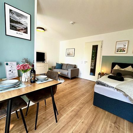 Gemuetliches 1R Apartment Mit Balkon, Parking, Tv Streaming Magdeburg Exterior foto