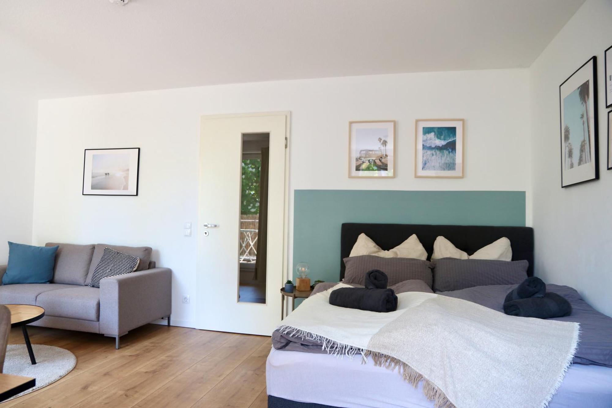 Gemuetliches 1R Apartment Mit Balkon, Parking, Tv Streaming Magdeburg Exterior foto
